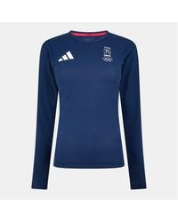 adidas - Long Sleeve Performance Gym Top - Lyst