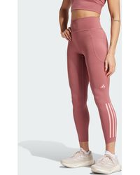 adidas - Dailyrun 3-Stripes 7/8 Leggings - Lyst