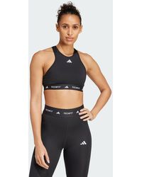 adidas - Techfit Medium-Support High-Neck Bra - Lyst