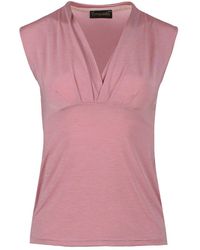 Conquista - Roze Roze Hals Top - Lyst