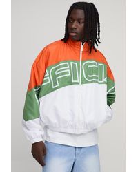 BoohooMAN - Oversized Official Colour Block Sports Jacket - Lyst