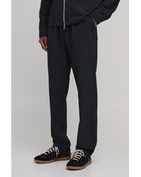 BoohooMAN - Micro Check Pleat Front Straight Leg Trouser Co-Ord - Lyst
