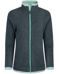 Weird Fish - Ladies Ariana Grid Eco Friendly Full Zip Fleece Jacket (Rich) - Lyst
