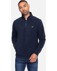 Threadbare - Quarter Zip Fleece Jumper - Lyst