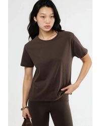 Busem - Plain Crew Neck Cotton T-Shirt - Lyst