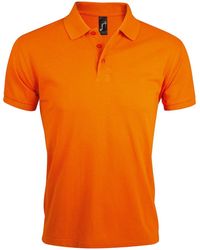 Sol's - Prime Pique Plain Short Sleeve Polo Shirt - Lyst