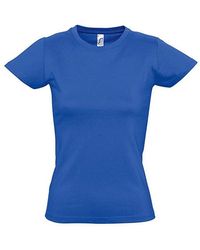Sol's - Ladies Imperial Heavy Short Sleeve T-Shirt (Royal) Cotton - Lyst