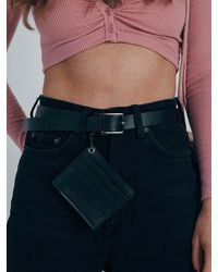 SVNX - Pu Leather Belt With Dettachable Card Holder - Lyst