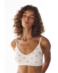 Penti - Lace Pattern Removable Padded Seamless Bralette - Lyst