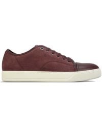 Lanvin - Matt Toe Cap Sneakers - Lyst