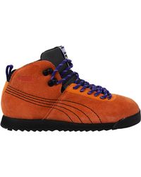 PUMA - Roma Hiker Suede Leather Outdoor Lace Up Trainers 353795 05 - Lyst