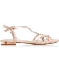 Dune - Ladies Minna Flat Strappy Sandals - Lyst
