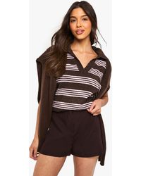 Boohoo - Tailored Mini Shorts - Lyst