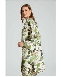 GUSTO - Floral Printed Coat - Lyst