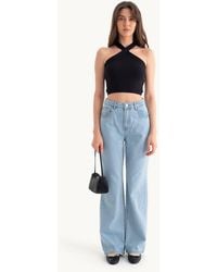 Hiccup - High-Waist Straight-Leg Jeans - Lyst