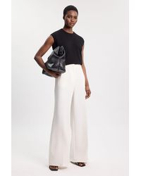 Karen Millen - Polished Tailored Wide Leg Trouser - Lyst