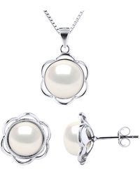 Diadema - Adornment Necklace & Earrings Petal Freshwater Pearl 8-9Mm 925 - Lyst