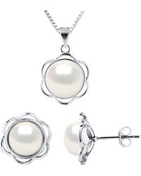 Diadema - Adornment Necklace & Earrings Petal Freshwater Pearl 8-9Mm 925 - Lyst