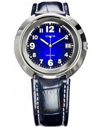 JOWISSA - Pegasus Leather Date Watch Stainless Steel - Lyst