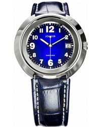 JOWISSA - Pegasus Leather Date Watch Stainless Steel - Lyst