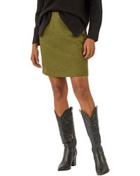 Roman - Boucle Textured A-Line Skirt - Lyst