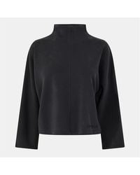 Ted Baker - Cupro Relaxed Fit Mock Neck Sweatshirt - Lyst