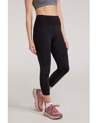Mountain Warehouse - 'Blackout' High Waist Leggings Moisture Wicking Bottoms Polyamide - Lyst