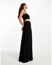 Esmee London - Exclusive Beach Maxi Skirt Co-Ord With Shirred Waist - Lyst