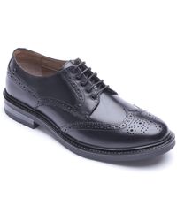 Base London - Tanner Leather Brogues Shoes - Lyst