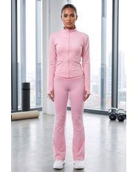 Femme Luxe - Zip Up Active Jacket & Stripe Side Track Trousers Co-Ord Set - Lyst