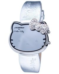 Chronotech - Silver Leather Watch - Lyst