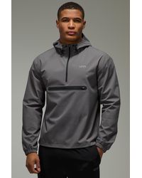 BoohooMAN - Active Regular Fit Half Zip Windbreaker - Lyst