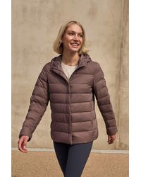 Mountain Warehouse - Lightweight Down Jacket Packable Water Resistant Hooded Winter Coat Polyamide - Lyst
