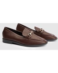 Wallis - Jessie Faux Leather Metal Snaffle Loafers - Lyst