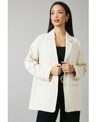 PRINCIPLES - Relaxed Longline Single Breasted Blazer - Lyst