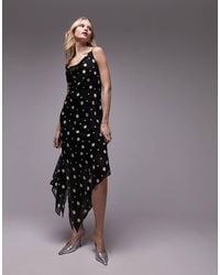 TOPSHOP - Sheer Midi Slip Dress - Lyst