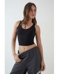 DSGN Studio - Sculpt Longline Plunge Sports Bra - Lyst
