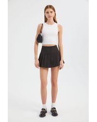 Hiccup - High Waist Pleated Mini Skirt - Lyst