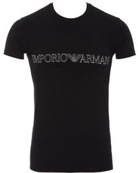 Emporio Armani - Eagle T-shirt Til Mænd - Lyst