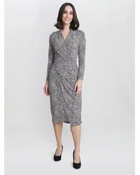 Gina Bacconi - Janet Jersey Wrap Dress - Lyst
