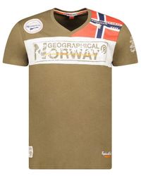 GEOGRAPHICAL NORWAY - Short Sleeve T-Shirt Sx1130Hgn - Lyst