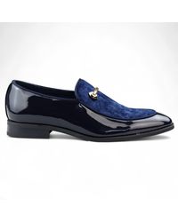 Infinity Leather - Smart Loafers Lined Velvet Slip-On Shoes Faux Leather - Lyst