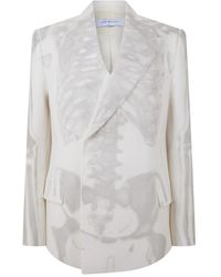 Off-White c/o Virgil Abloh - Off Body Scan Large Genie Denim Jacket - Lyst