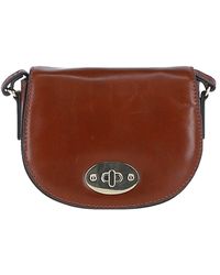 Ashwood Leather - 'Borsa Della Moda' Real Saddle Crossbody Bag - Lyst