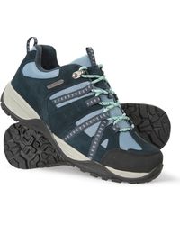 Mountain Warehouse - 'Direction Ii' Walking Shoes With Rubber Outsole Waterproof Cosy Sneaker Leather - Lyst