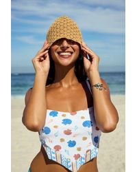 Penti - Santorini Scarf Sea Shell Pattern Textured Bikini Top - Lyst