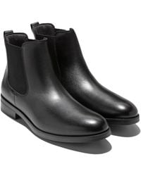 Cole Haan - Newmark Grand Leather Chelsea Boots - Lyst