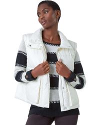 Roman - Pocket Detail Quilted Gilet - Lyst