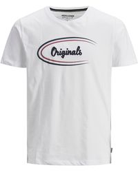 Jack & Jones - Jack&Jones Casual Cotton T-Shirt Crew Neck Short Sleeve - Lyst