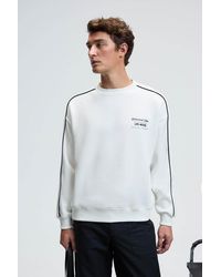 Grimelange - Oversized Crew Neck Printed Sweatshirt - Lyst